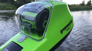 Аккумуляторный лодочный мотор Greenworks 40V [upl. by Aikym]