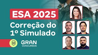 Concurso ESA 2025  Correção do 1º Simulado [upl. by Trinidad823]