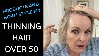 Tips For Styling Thinning Hair Over 50 [upl. by Yrok]