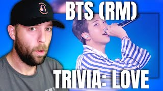 First Time Hearing BTS RM Trivia Love  Metalhead Reaction [upl. by Felecia]