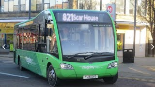 Transdev Dales Bus 821 Middlemoor Otley Keighley Weight Eclipse Gemini Volvo B7TL 153 YJ16 DVG [upl. by Gordan]