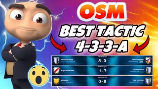 THE NEW BEST TACTIC OF OSM 2023 WITH 433A THAT WILL MAKE YOU WIN EVERY MATCH  AMAZING RESULTS 80 [upl. by Katuscha]