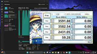 SK Hynix HFS512GDE9X084N 512GB NVMe SSD CrystalDiskMark Benchmark [upl. by Clabo555]