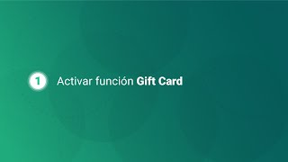 Activar función Gift Card [upl. by Zamir337]