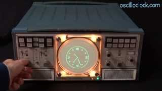 Tektronix 520A VectorClock from Oscilloclockcom [upl. by Accebor]