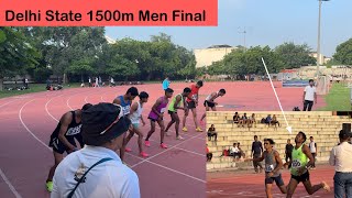 1500m Men Final  84th Delhi State Annual Athletics Championships 2024 [upl. by Ahsinek982]