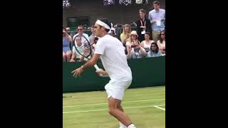 Roger Federer Practice on Grass [upl. by Ricky416]