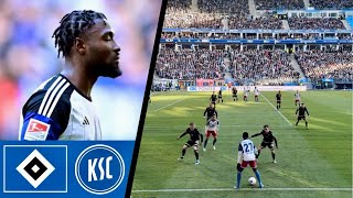 TORSPEKTAKEL in Hamburg endet mit HEIMNIEDERLAGE  HSV vs KARLSRUHE 🔷⚽️ [upl. by Aihppa454]