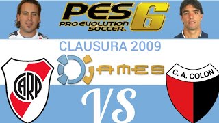 PES 6 PC CLAUSURA 2009 3DGAMES RIVER VS COLON [upl. by Nottnerb]