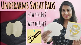 How To Use Underarm Sweat Pads  Why To Use  Slickfix Underarm Sweat pads  The Shubhi Tips [upl. by Anitsua113]