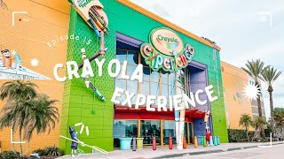 Visiting the Orlando Crayola Experience  Making Crayons Cantina Catrina and Florida Mall Fun [upl. by Erda]