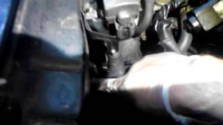 Adjusting Alternator belt Toyota 1992 MR2 [upl. by Lemaj]