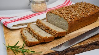 Pan de quinoa casero sin gluten sin huevo y sin levadura 🌱 [upl. by Sewole]