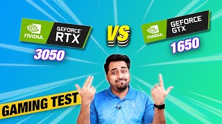 RTX 3050 Vs GTX 1650 Laptop Gaming Test 💻🎮  16GB RAM Vs 8GB RAM Laptop Gaming Test ⚡⚡⚡ [upl. by Lyndon511]