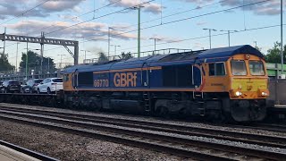 6X77 1358 Dagenham Dock to Mossend Down Yard GBRf headed by 66770  Tamworth WCML 16082024 [upl. by Melvina]