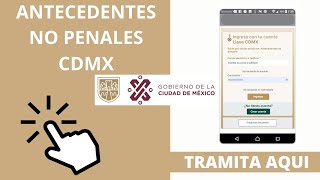 ANTECEDENTES NO PENALES CDMX💥TRAMITA TU CONSTACIA DE PENALES EN LINEA [upl. by Setsero870]