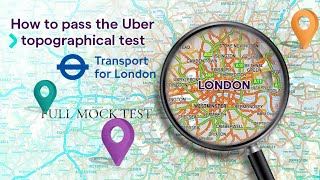 Uber Topographical Full Mock Test TfL PHV Driver Topography Test London Taxi Driver Must Watch [upl. by Gnohp]