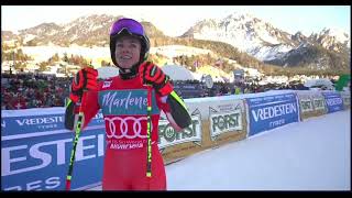 Lara GutBehrami Kronplatz Riesenslalom der Damen Lauf2 [upl. by Ko]