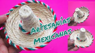 DIYArtesanías Mexicanas Sombrero mexicano  Manualidades fáciles de hacer [upl. by Bowe645]