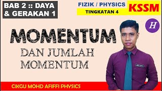 FIZIK F4  DAYA amp GERAKAN 1 Tutorial 25 A Momentum amp Jumlah Momentum [upl. by Saunder]