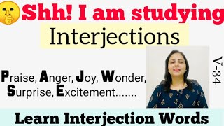 Interjection words  Examples of Interjections [upl. by Garvin]