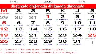 Kalender 2020 lengkap dengan hari libur [upl. by Marlene]