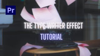 The Typewriter effect tutorial on Premier Pro [upl. by Brigit]