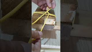 Blocca assi in legno con nodo forte che slega velocemente short knots knotskills tools nodi [upl. by Link941]