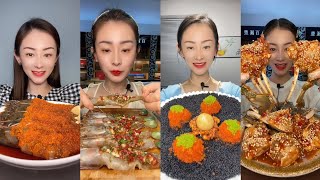 Yummy 152 eat crab shrimp Olleat sea food food eating mukbang [upl. by Solorac873]