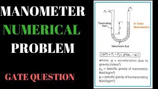 Manometer Numerical Problem [upl. by Annaoy]