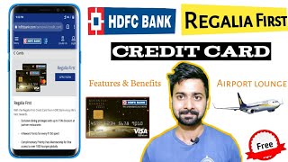 HDFC Regalia First Credit Card  Features amp benefits Explain full details HDFC Regalia [upl. by Llejk901]