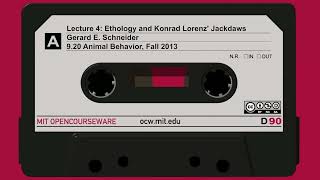 Lec4 Ethology and Konrad Lorenz Jackdaws [upl. by Nelyaw]