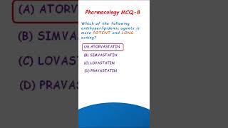 Statins  Pharmacology MCQ8 [upl. by Madra727]