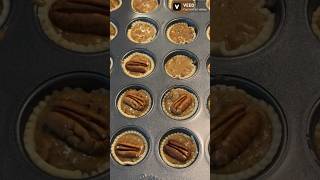 🤩 Easy to make Pecan Tartlets pecans piecrust tartlets baking easy [upl. by Tailor678]