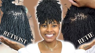 RETWIST VS RETIE  AM I GOING BACK to INTERLOCKING  WHAT I LIKE BEST ABOUT BOTH  DIY MICROLOCS [upl. by Cynthia]