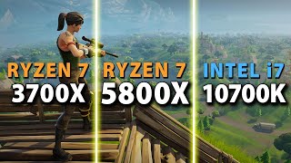 AMD Ryzen 7 5800X vs 3700X vs Intel i710700K [upl. by Musihc]