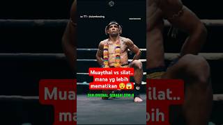 lebih kerazz silat atau Muay Thai sih  😯😱 boxing boxingskill fight mma bangghalyh [upl. by Sher]