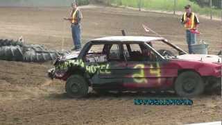 LLOYDMINSTER COLONIAL DAYS 2012 DEMO DERBY MIDSIZE AND COMPACT maxwellsworld [upl. by Parry]