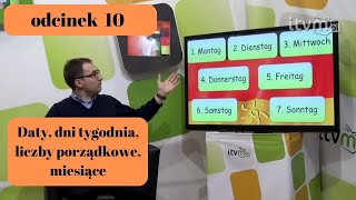 Niemiecki w parę minut 10  daty dni tygodnia miesiące liczby porządkowe [upl. by Eilac]