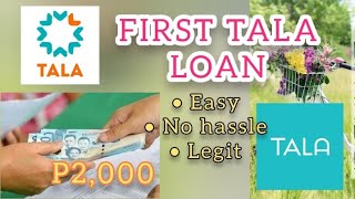 First ever loan  TALA  Legit kaya or scam  Tutorial TALA loan application  Mey Mik [upl. by Leimaj]