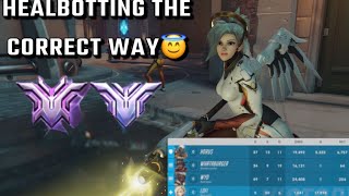 How To HEALBOT Correctly As Mercy17K Heals 50 ASSISTS Overwatch2 [upl. by Neemsaj]