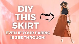 How to Line a Skirt for Beginners  Beginner Sewing Projects [upl. by Fitz196]