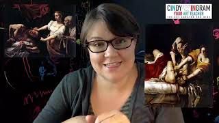 Art Compare and Contrast Lesson  Judith Slaying Holofernes by Caravaggio and Gentileschi [upl. by Enelrats399]