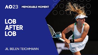 Jil Belen Teichmanns Perfect Lob  Australian Open 2023 [upl. by Churchill]