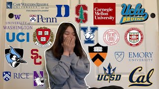 COLLEGE DECISION REACTIONS 2021 ivies stanford duke ucs [upl. by Kaenel674]