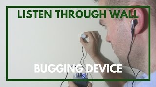 Listen Through Wall Spying Device  Tutorial [upl. by Saticilef]