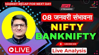 08 Jan 2024 Nifty Banknifty Analysis  Market Recap For Next Day  Pre Market Analysis  Nifty50 [upl. by Eednyl]