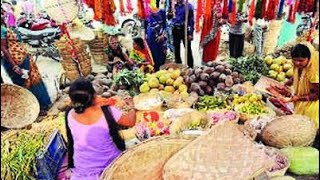 Raxaul market tour  chhat pooja  chhat shopping  people crowd  street shops [upl. by Aynatal554]