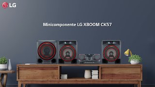 Minicomponente LG XBOOM CK57  Diviértete al máximo [upl. by Cyril]