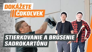 Ako na stierkovanie Brúsenie a tmelenie sadrokartónu [upl. by Llenrag]